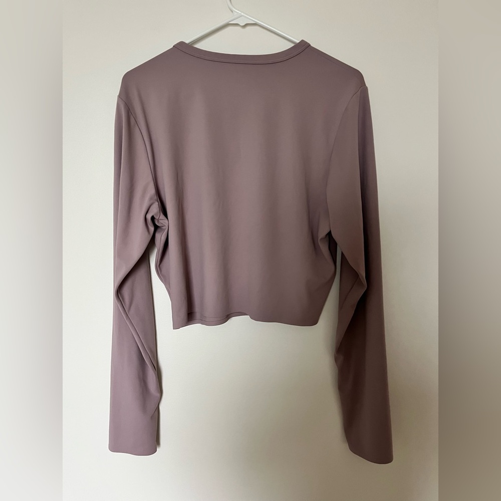 Uniqlo Ultra Stretch AIRism Cropped T-Shirt Long Sleeve pink - Picture 9 of 9